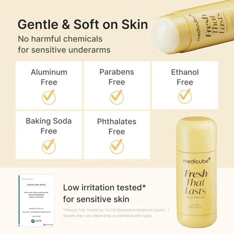 Medicube Fresh That Lasts Deodorant Vanilla & Pistachio 80g