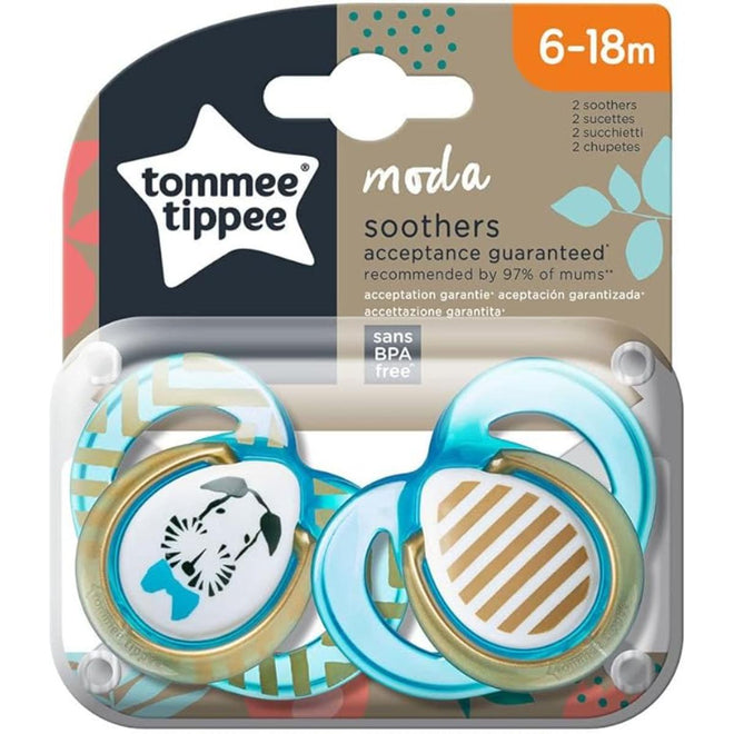 Tommee Tippee Moda Soother Boy 6-18 Months 2 Pieces