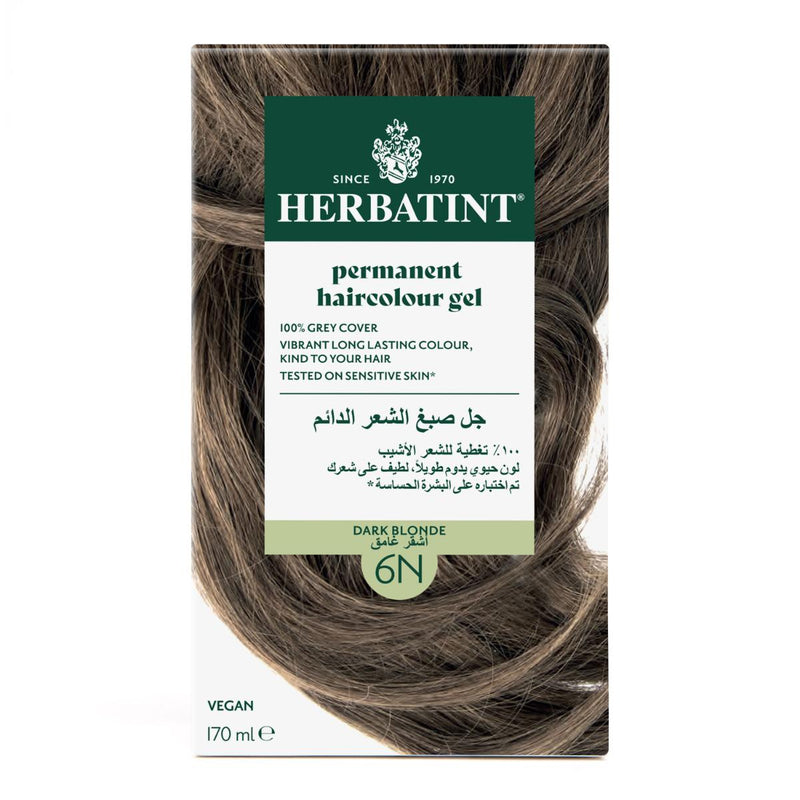 Herbatint Permanent Hair Color Gel 6N Dark Blonde 150ml