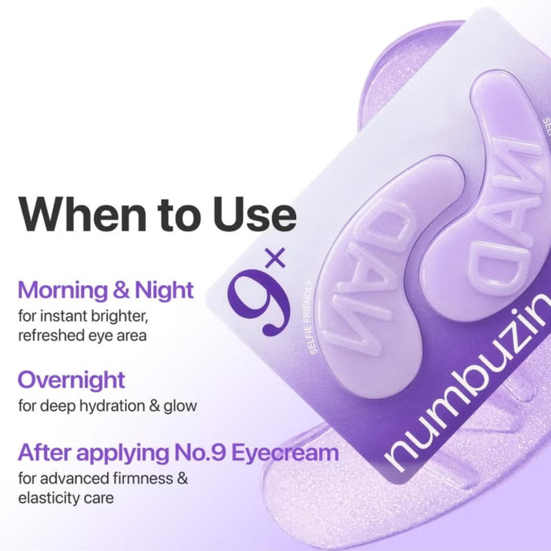 Numbuzin 9+ NAD + Collagen Under Eye Patch 5 Pairs