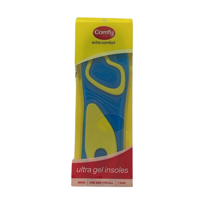 Comfy Feet Ultra Gel Insoles Men Size 40-46