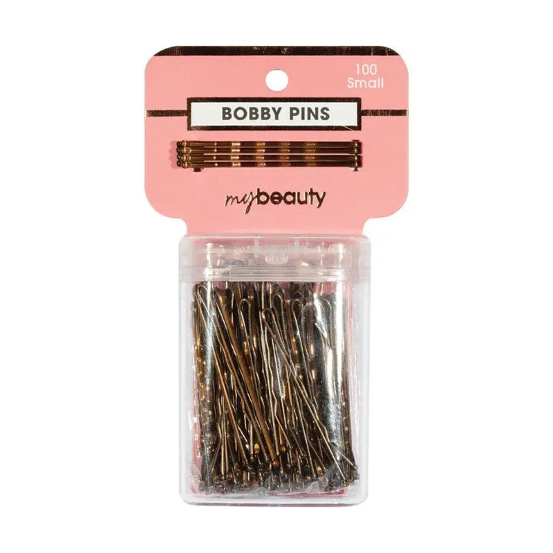 My Beauty Hair Small Bobby Pins 100 Pack Brown