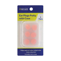 Health & Wellness Ear Plugs Putty With Case 3 Pairs