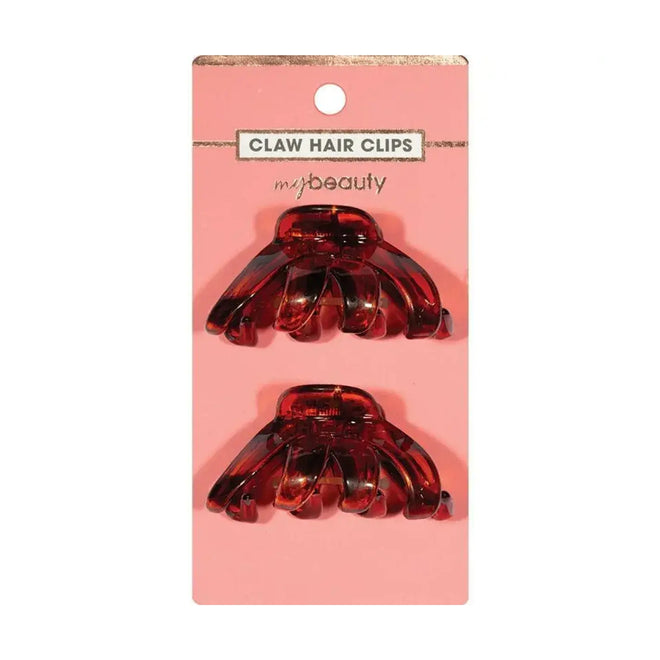 My Beauty Hair Claw Clip Medium 2 Pack Demi Amber