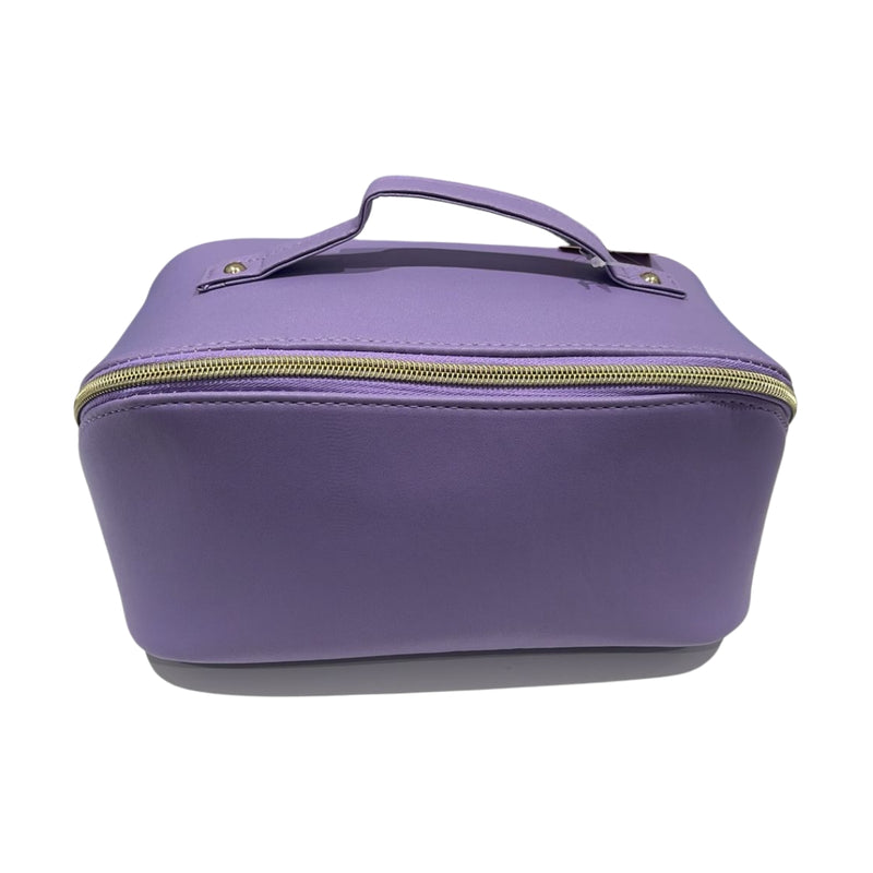 My Beauty Cosmetic Bag 23A Purple Corner Opening Large