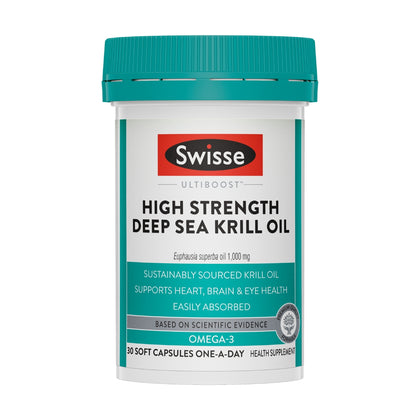 Swisse Ultiboost High Strength Deep Sea Krill Oil 30 Capsules - Chemist Warehouse UAE