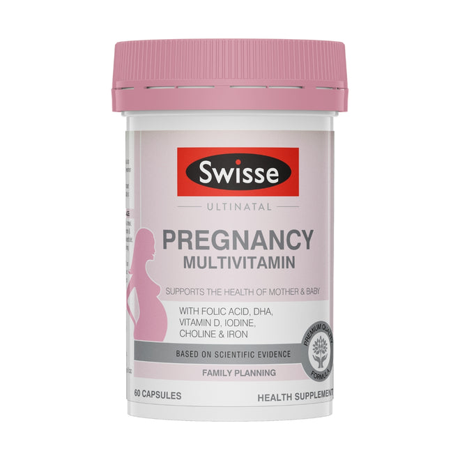 Swisse Ultinatal Pregnancy Multivitamin 60 Capsules