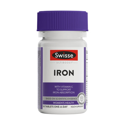 Swisse Ultiboost Iron 30 Tablets - Chemist Warehouse UAE