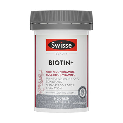 Swisse Beauty Biotin+ 60 Tablets - Chemist Warehouse UAE