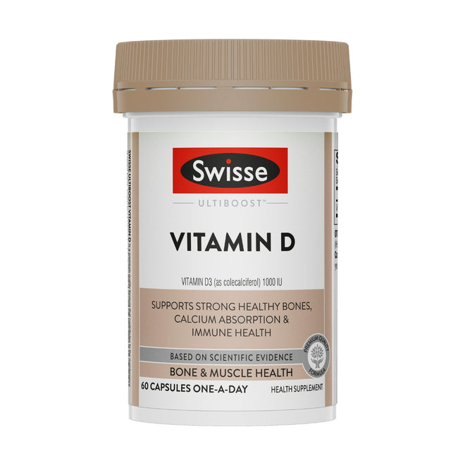 Swisse Ultiboost Vitamin D 60 Capsules