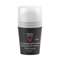 Vichy Homme 72Hr Antiperspirant Roll-On 50ml Bundle