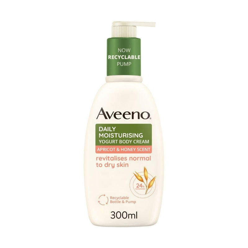 Aveeno Daily Moisturizing Yogurt Body Cream Apricot & Honey 300ml