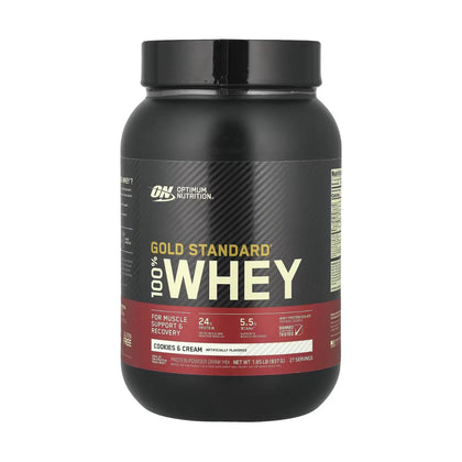 Optimum Nutrition Gold Standard 100% Whey Protein Cookies & Cream 837g - Chemist Warehouse UAE