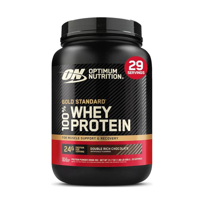 Optimum Nutrition Gold Standard 100% Whey Protein Double Rich Chocolate 899g - Chemist Warehouse UAE