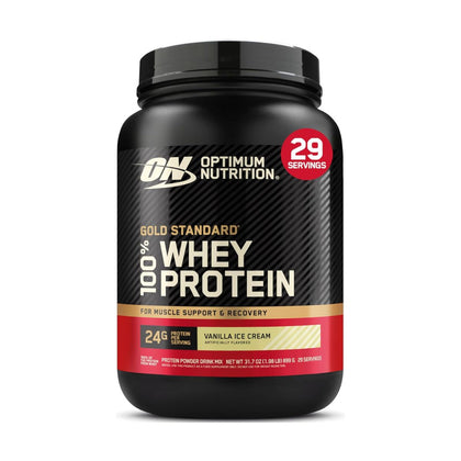 Optimum Nutrition Gold Standard 100% Whey Protein Vanilla Ice Cream 899g - Chemist Warehouse UAE