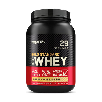 Optimum Nutrition Gold Standard 100% Whey Protein French Vanilla Creme 899g - Chemist Warehouse UAE