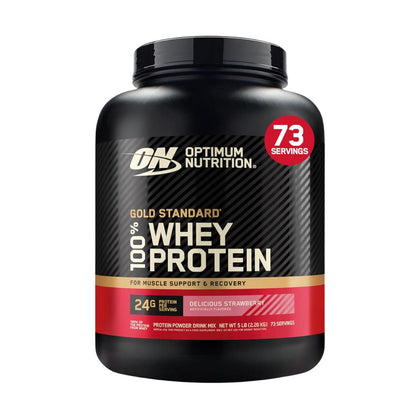 Optimum Nutrition Gold Standard 100% Whey Protein Strawberry 2.27kg - Chemist Warehouse UAE