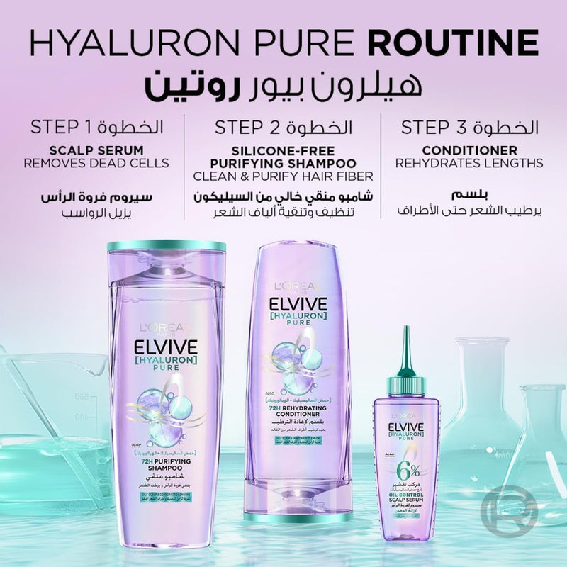 Loreal Paris Elvive Hyaluron Pure Shampoo 400ml