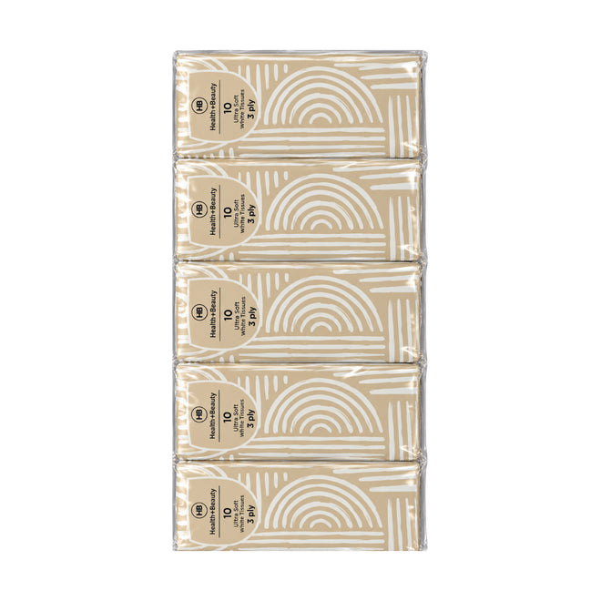 Health & Beauty Pocket Tissues 10 Pack