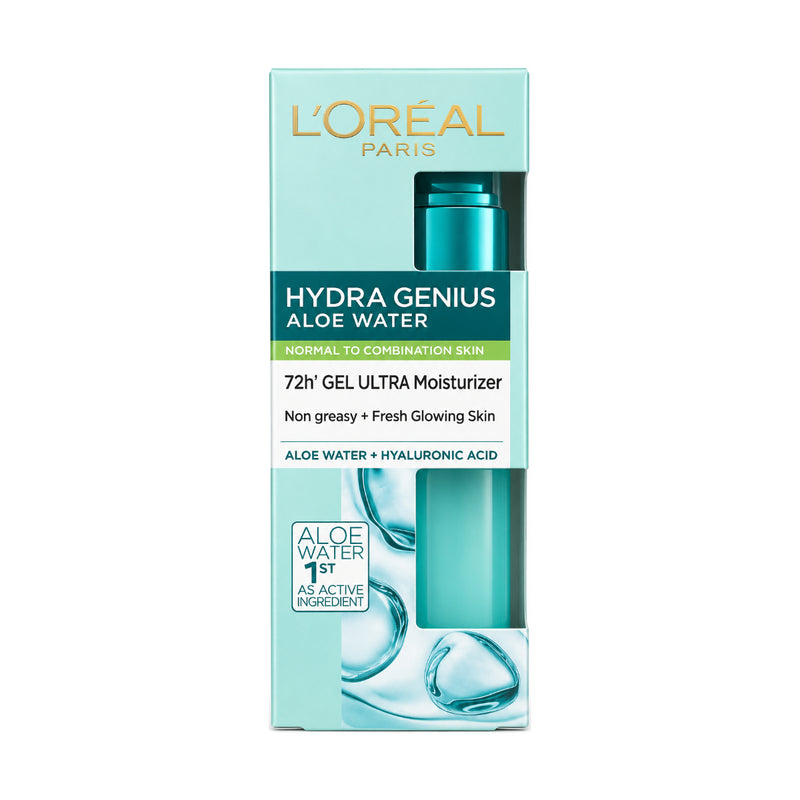 Loreal Paris Hydra Genius Aloe Water Liquid Moisturiser Normal/Combination Skin 70ml