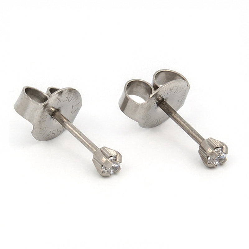 Studex Stainless Steel Tiffany 2mm Cubic Zirconia