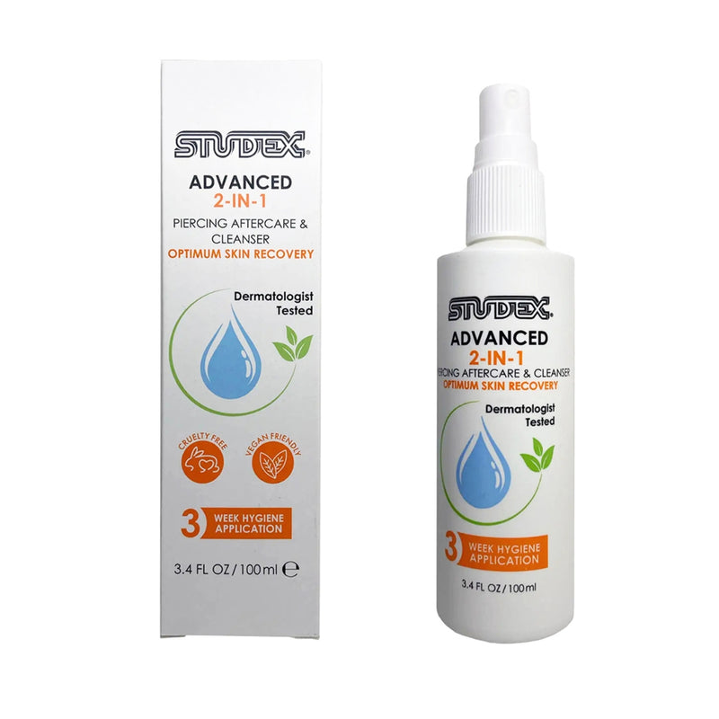 Studex Advanced 2 In 1 Piercing Aftercare & Cleanser 100ml