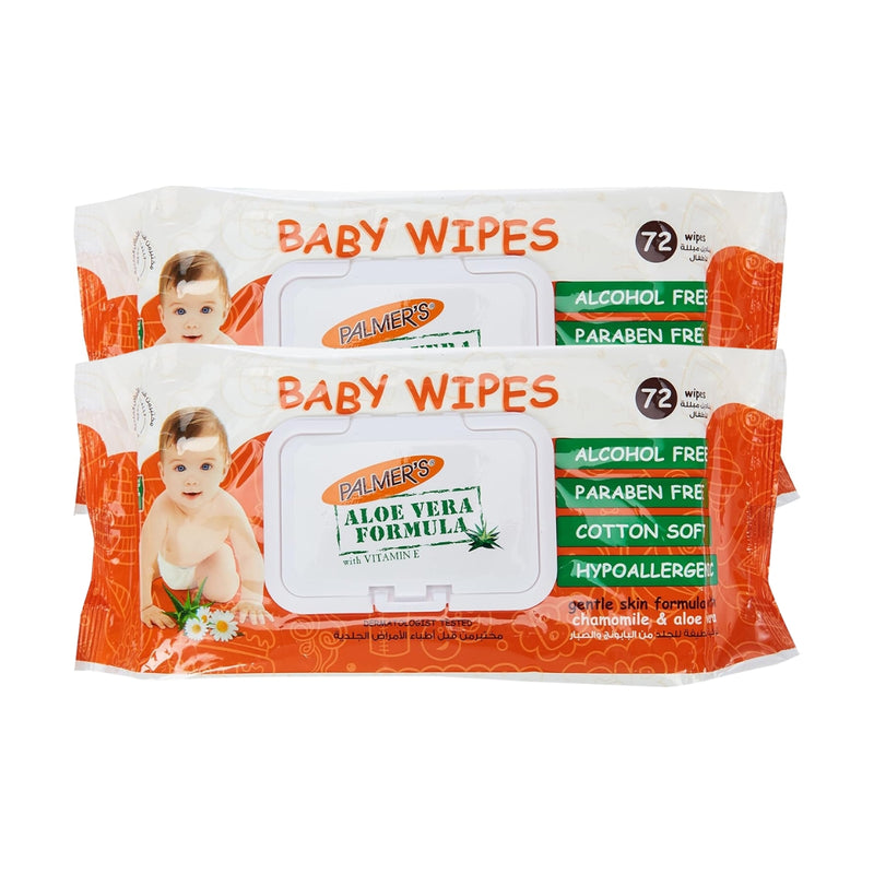 Palmers Aloe Vera Formula With Vitamin E Baby Wipes Flow 144 Wipes
