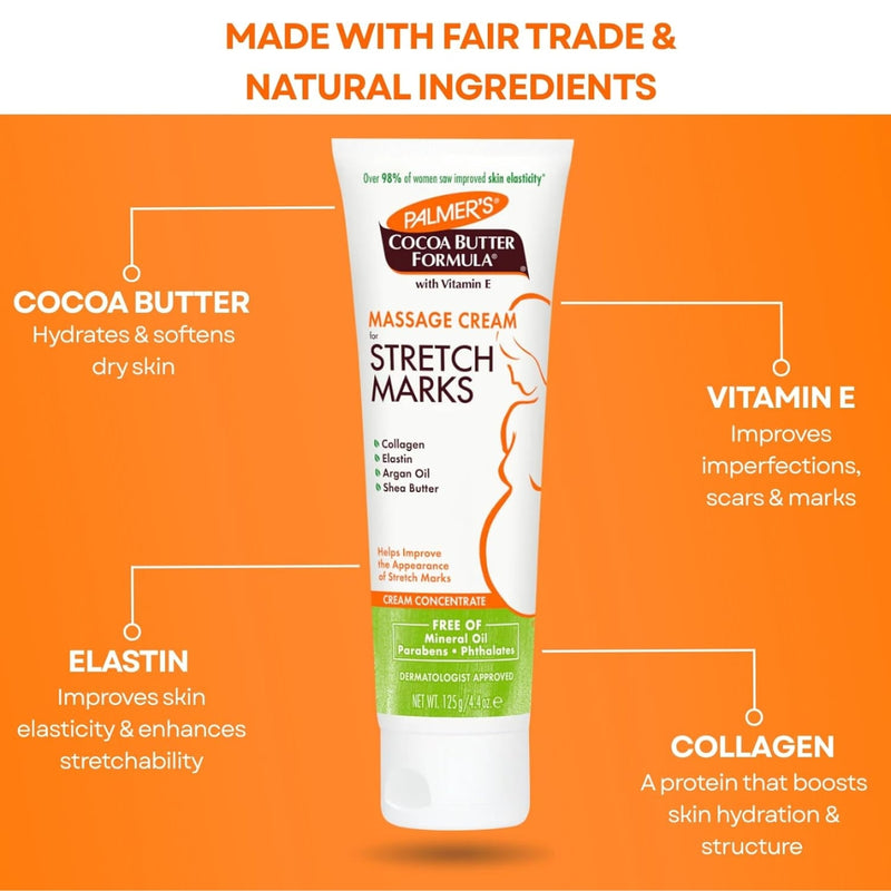 Palmers Cocoa Butter Formula With Vitamin E Stretch Marks Massage Cream 125g