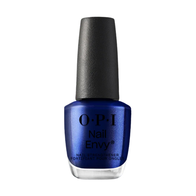 OPI Nail Envy Strengthener Coloured Blue Metallics All Night Strong 15ml