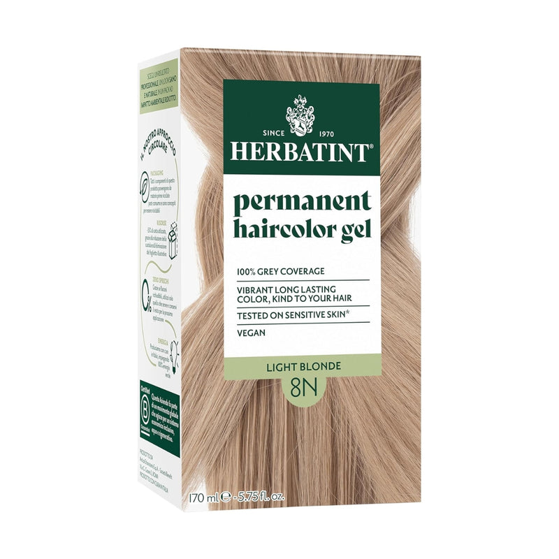 Herbatint Permanent Hair Color Gel 8N Light Blonde 150ml