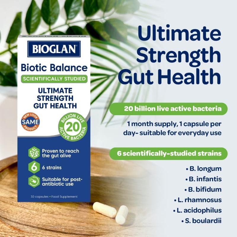 Bioglan Biotic Balance 20 Billion Live Cultures 30 Capsules
