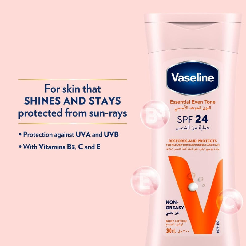 Vaseline Body Lotion Essential Even Tone SPF24 200ml