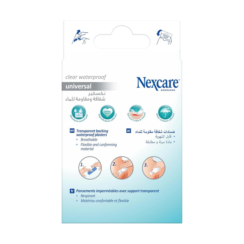 Nexcare Bandages Clear Waterproof 20 Plasters