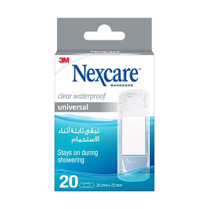 Nexcare Bandages Clear Waterproof 20 Plasters - Chemist Warehouse UAE