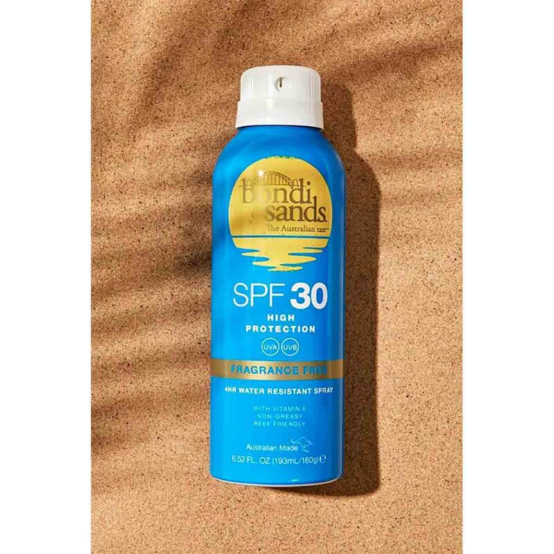 Bondi Sands Aerosol Mist Spray SPF30 Fragrance Free 160g