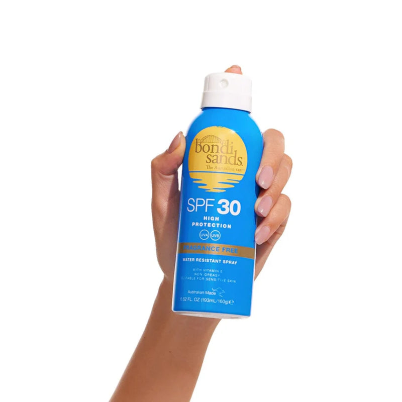 Bondi Sands Aerosol Mist Spray SPF30 Fragrance Free 160g