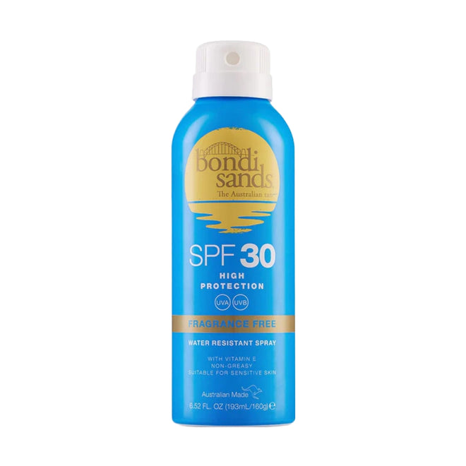 Bondi Sands Aerosol Mist Spray SPF30 Fragrance Free 160g