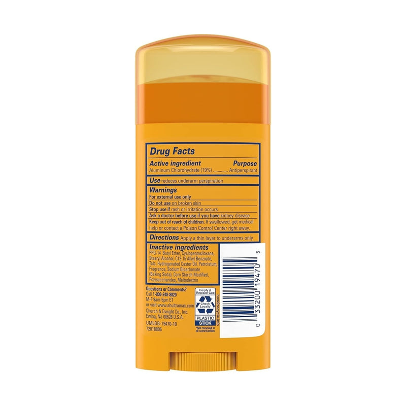 Arm & Hammer Deodorant Stick U-Max Powder Fresh 73g