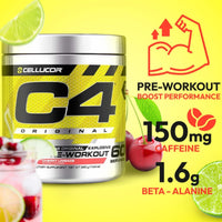Cellucor C4 Original Pre Workout Powder Cherry Limeade 60 Serves 360g