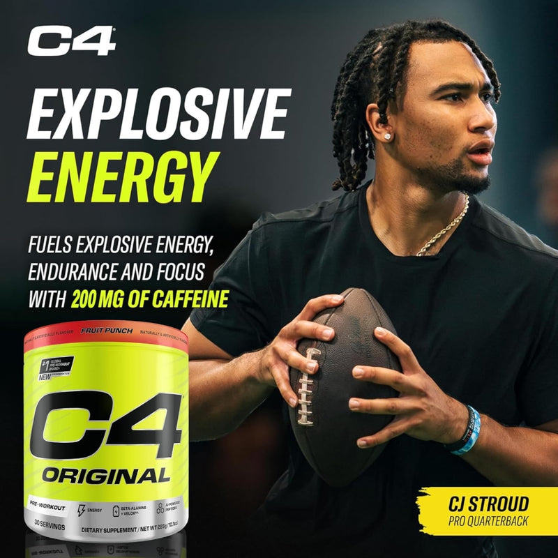 Cellucor C4 Original Pre Workout Powder Fruit Punch 30 Serves 195g