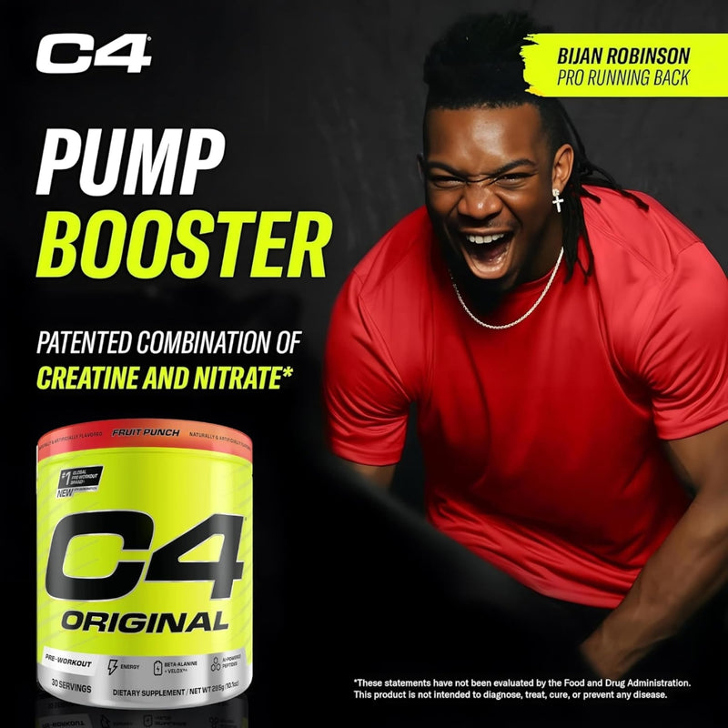 Cellucor C4 Original Pre Workout Powder Fruit Punch 30 Serves 195g