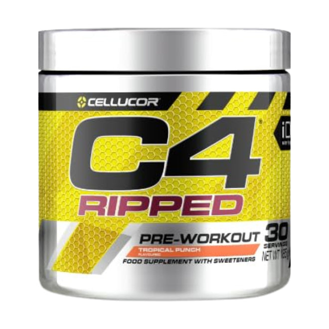 Cellucor C4 Ripped Pre Workout Powder Tropical Punch 30 Serves 165g
