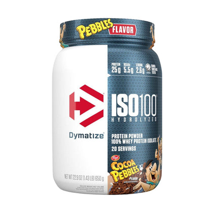 Dymatize ISO 100 Hydrolyzed 100% Whey Protein Powder Cocoa Pebbles 650g