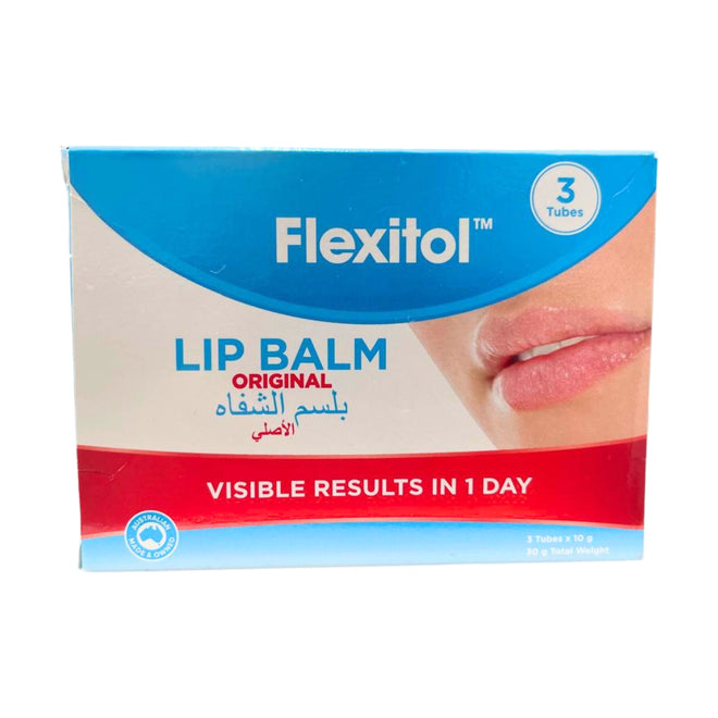 Flexitol Lip Balm 10g Pack of 3