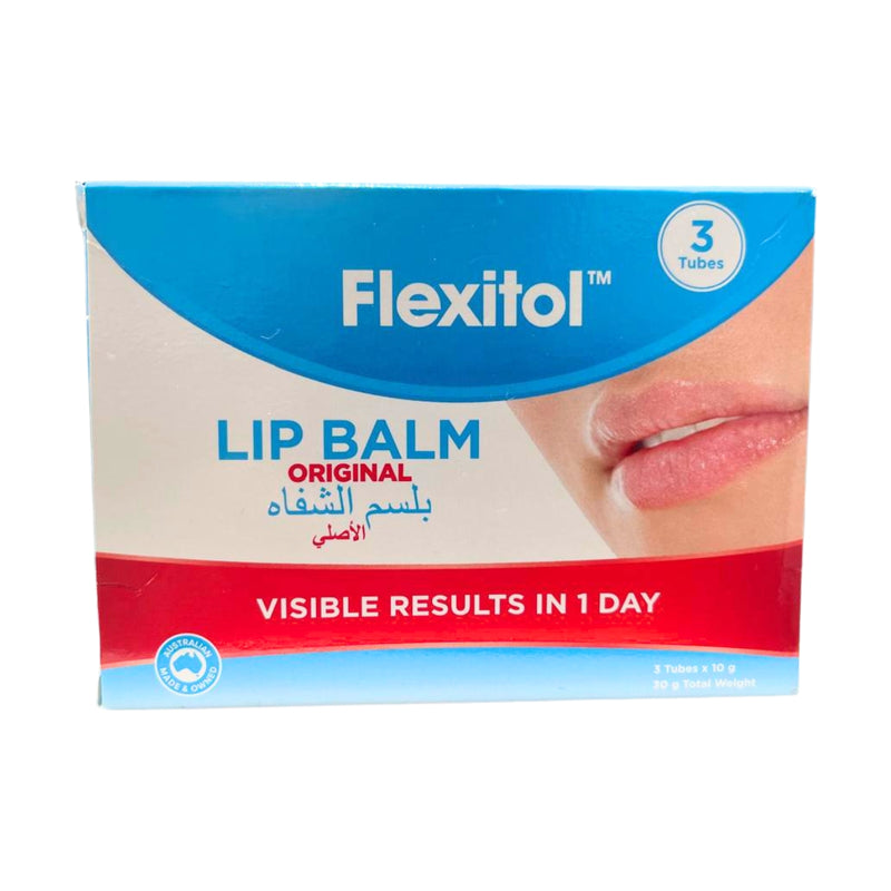 Flexitol Lip Balm 10g Pack of 3