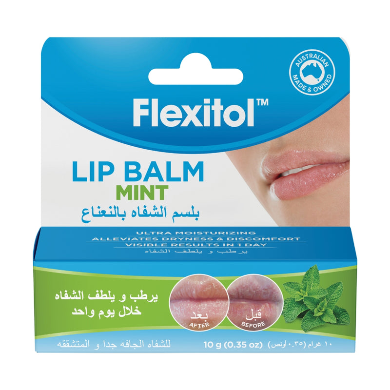 Flexitol Lip Balm Mint 10g