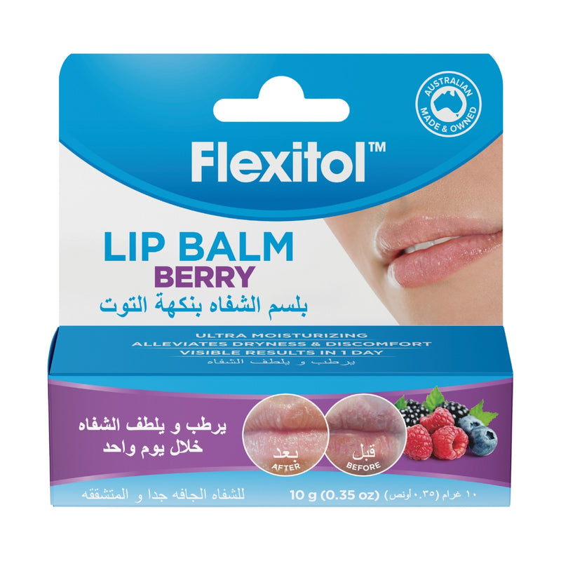 Flexitol Lip Balm Berry 10g