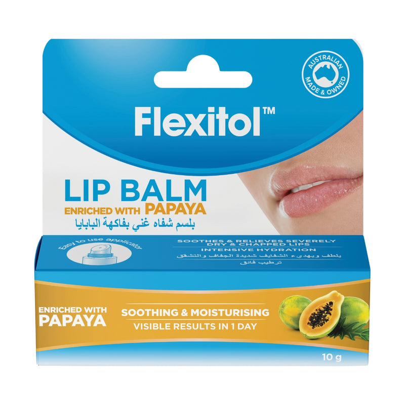 Flexitol Lip Balm Papaya 10g