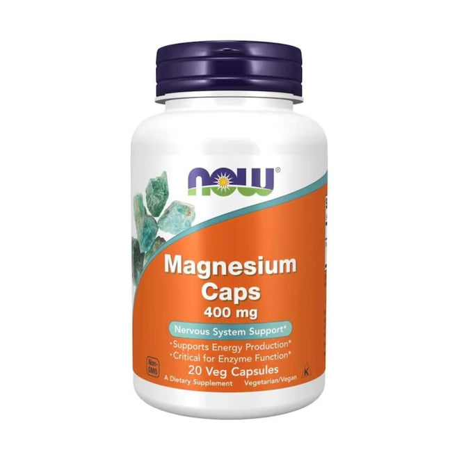Now Magnesium 400mg 20'S VegeCapsules