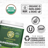 Sun Warrior Ormus Supergreens Organic Mint 225g